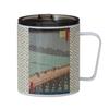 OGURA Ukiyo-e Stainless Steel Mug 350ml Lid Vacuum Insulated Keeps Cold Japan Souvenir (Yuudachi)