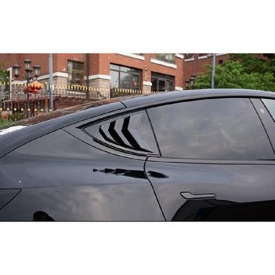 Черная ABS накладка-жалюзи на боковое окно для Tesla Model Y - 2 шт.