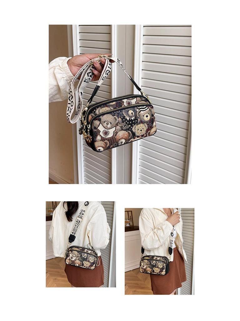 Hello Kitty Women's Crossbody Bag - New Cute Bear Camera Design