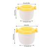 Insulated Lunch Box Microwave Rice Cooker Pastamaker Oven Steamer Heating Bowl Steamer Pot  Kitchen