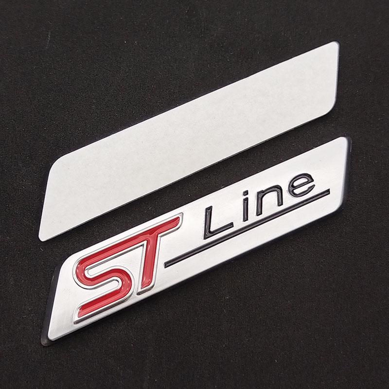 WGL2 3D Металлический Значок STLine ST Line Наклейки на Крыло Автомобиля Задний Багажник Для Ford Focus Fiesta Mondeo Декоративные Аксессуары
