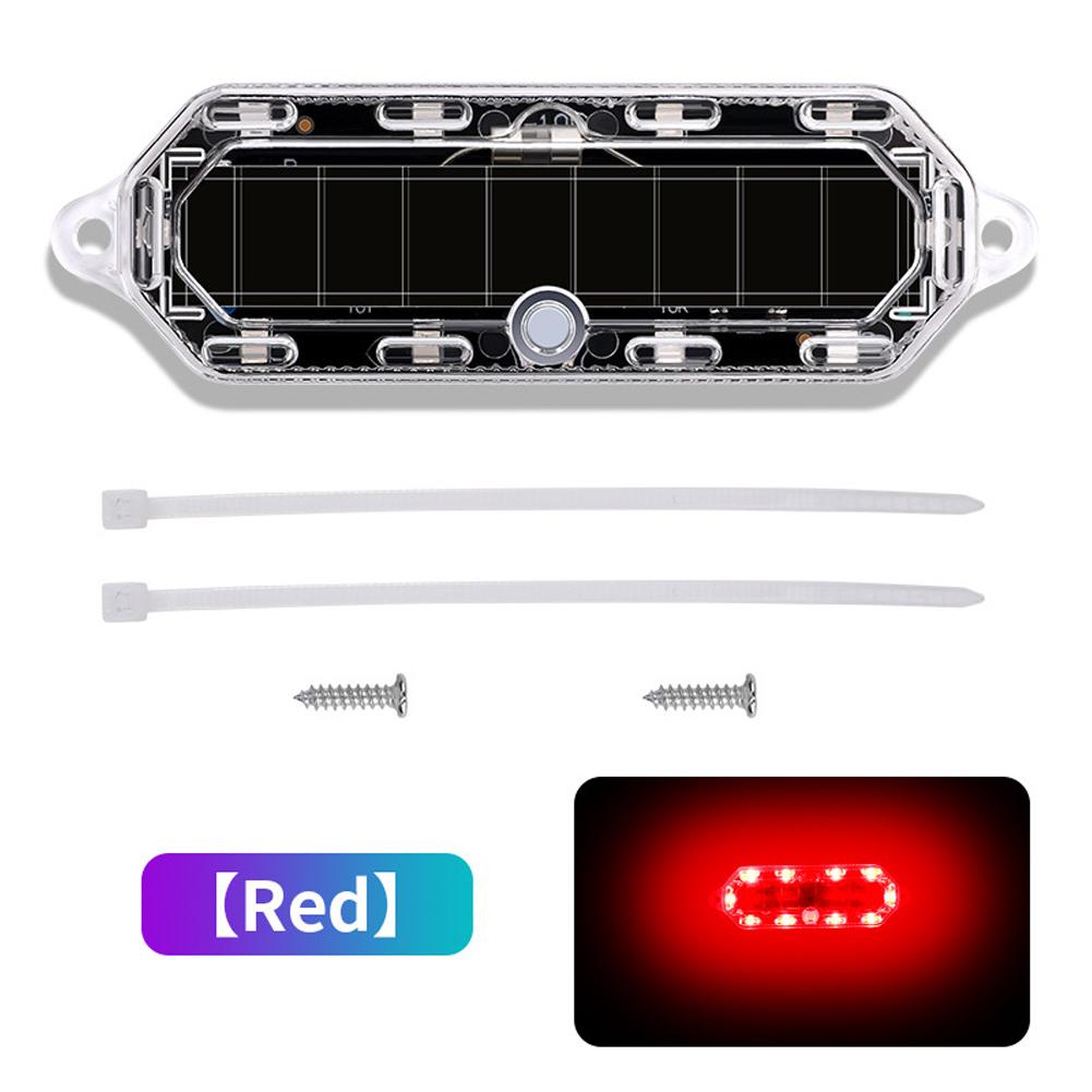 Солнечная энергия мотоциклетный автомобиль светодиодный предупреждающий фонарь ночной езды задний фонарь противотуманный стробоскопический фонарь для мотоцикла электромобиля велосипеда
