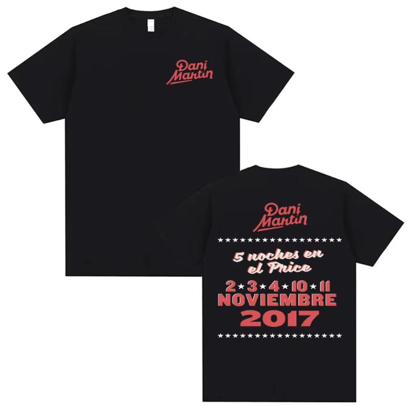 Dani Martin Ptos Anos Graphic T-shirts Men Women Fashion Classic Trend Tee Shirt Man High Quality Oversized Cotton T Shirts