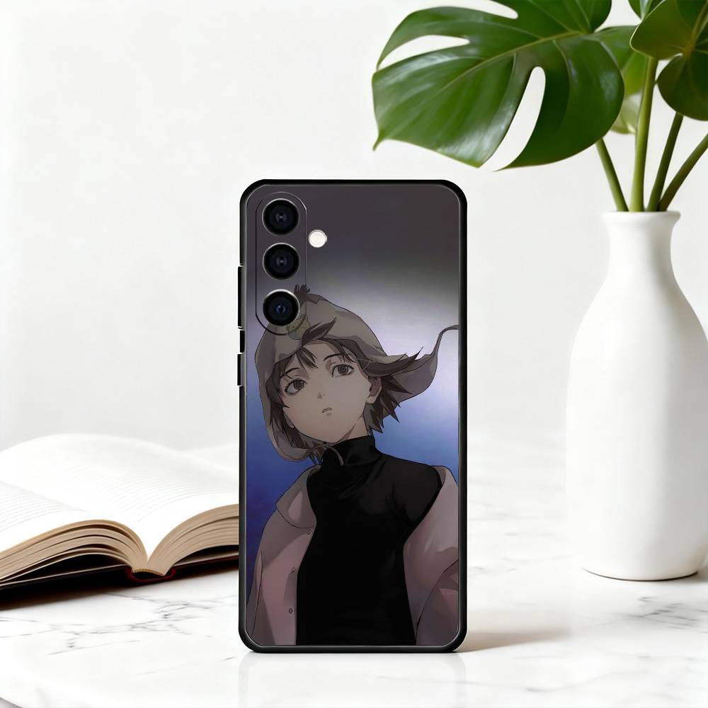 Чехол для телефона S-Serial L-Lain Experiments-SEL Черный Силиконовый Мягкий Для Samsung Galaxy A73,A72,A71,A70,A53,A52,A51