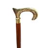 Foldable Handcrafted Sheesham Wood Unisex Surgical Walking Stick with Brass Handle