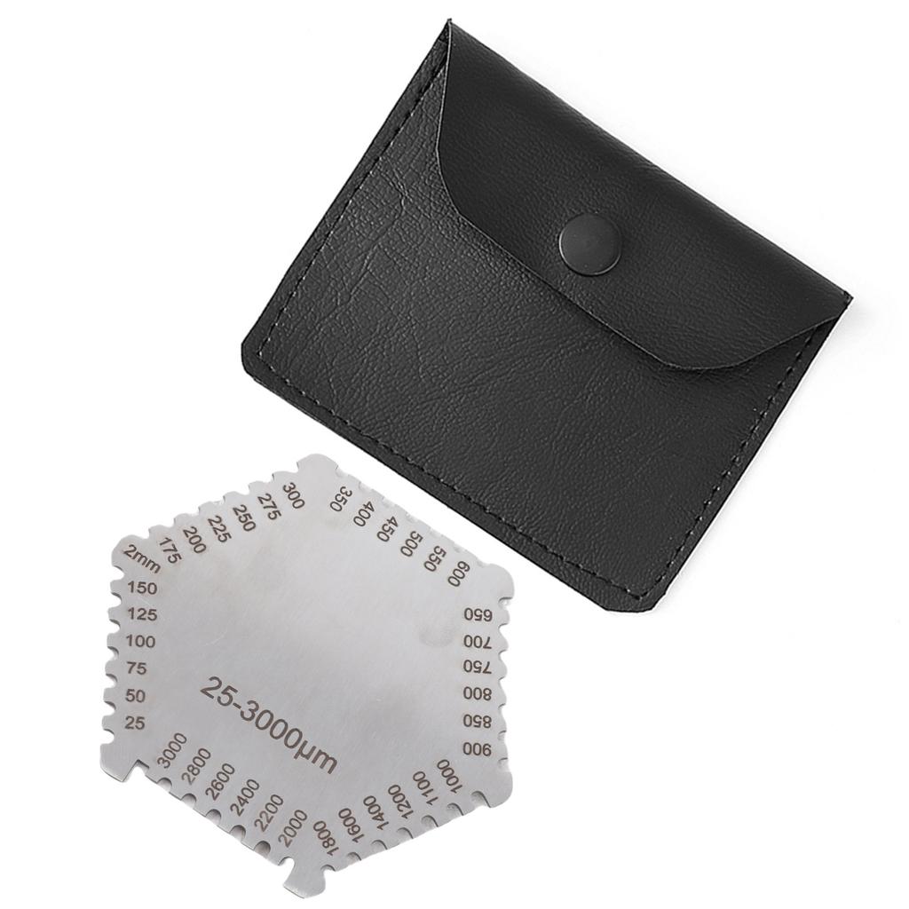 High Accurate Stainless Steel Wet Film Comb 25 3000um Thickness Gauge