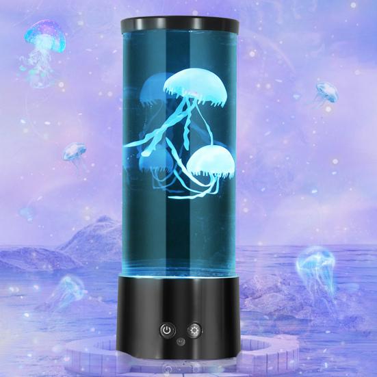 Светодиодная лампа-медуза 17 цветов, свет для аквариума с медузами с пультом дистанционного управления, аквариум 'Фантазия'