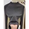 Fashion Semi-turtleneck Long Sleeved Women's Knitted Sweater Early Autumn New Slim Fit Pullover Tops Casual Simple Elegant Thin Inner Bottoming Shirt