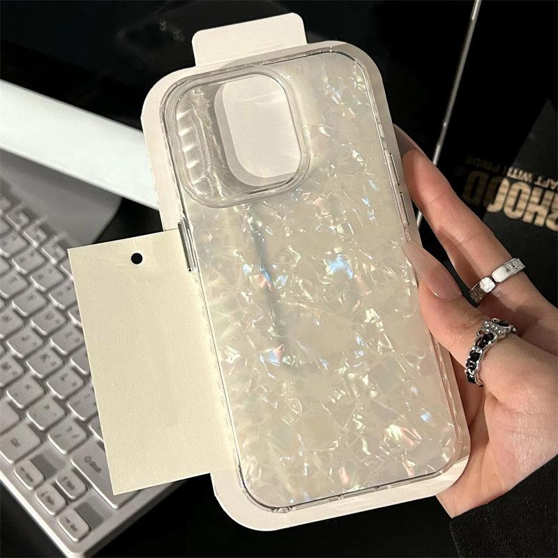Роскошный блестящий чехол с лазерным узором для iPhone 11 12 13 14 15 16 Pro Max Plus, мягкий противоударный чехол IMD