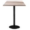 60 X 60 Cm High Table - Rome Model, Tagus Oak