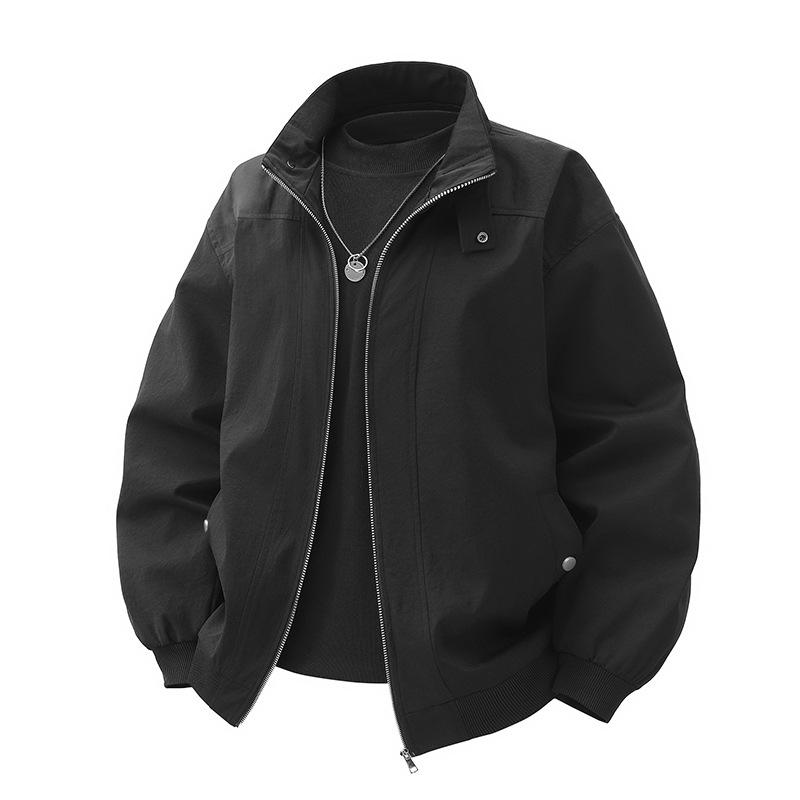 Мужская модная американская повседневная куртка с лацканами - весенняя рабочая одежда для пилотов, доступны большие размеры