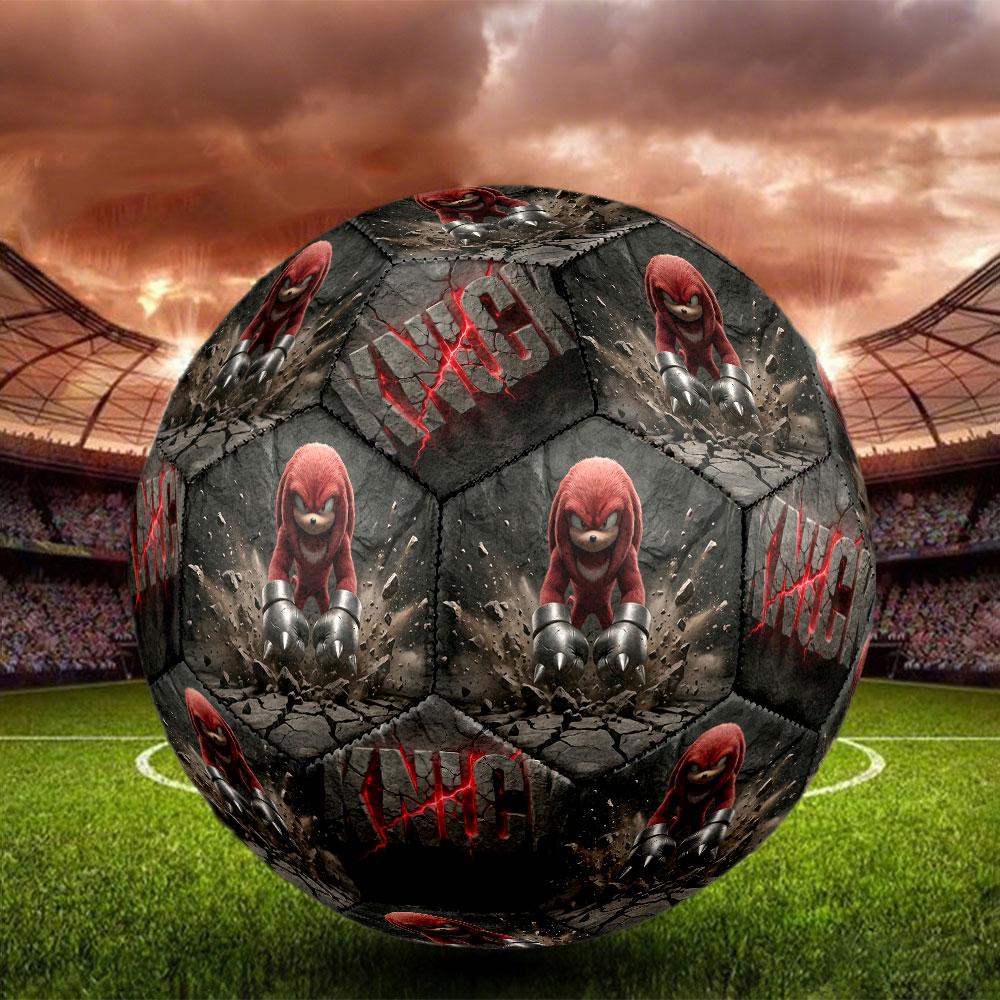 1pc Sonic the Hedgehog Soccer Ball Size 5 Indoor Soccer Ball Fashion Colorful Backyard Game - Great For Sports Fans Gift HE43