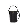 Longchamp Épure 12 Short Handle Snap Closure Large Cowhide Bucket Bag Mini Women Handbags Black 10213HYZ001
