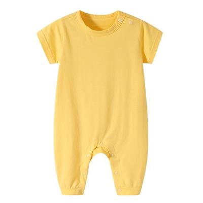 Pastel Baby Simple с короткими рукавами и кнопками на плечах, лучшая детская одежда в Корее