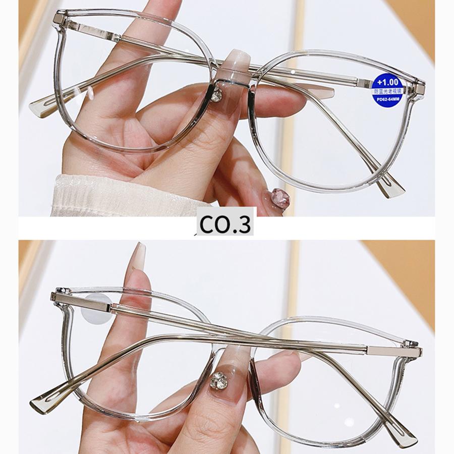 Модные очки для чтения в большой оправе с защитой от синего света, очки для пресбиопии, неполяризованные модные аксессуары