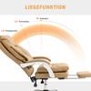 Office Chair Ergonomic Desk Chair with Lumbar Support, Footrest Light Brown