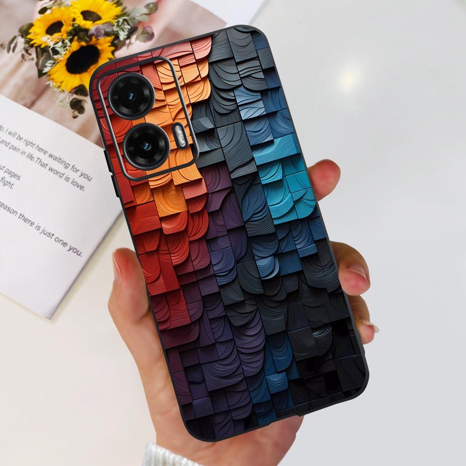 Для Motorola Moto G35 G55 G85 Чехол Милый Расписной Чехол Матовый Чехол для Телефона Для Moto G85 G 35 G55 MotoG35 MotoG55 MotoG85 Мягкие Чехлы
