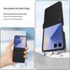 Прозрачный защитный чехол для Samsung Z Flip7 с закаленной пленкой с полным покрытием