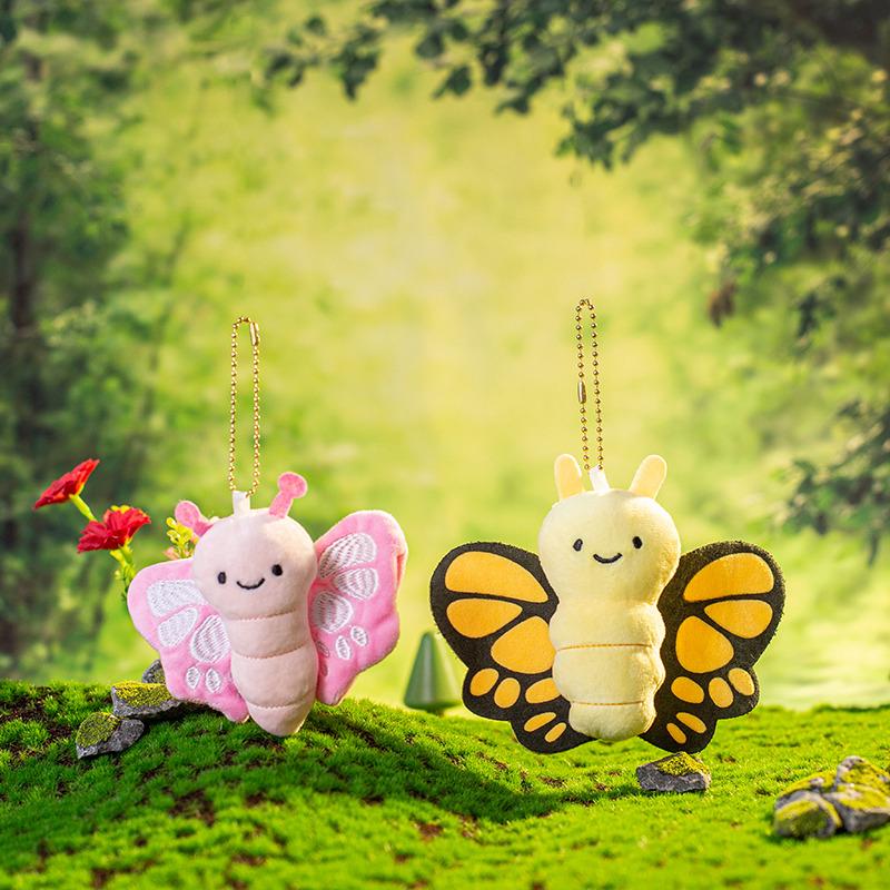 15Cm Adorable Insect Series Plush Doll Pendant Toy Cute Butterfly Parrot Snail Horse Cockroach Plush Pendant Gift Decor Gifts