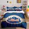 Dark Blue Baseball City Bedding Bedding Duvet Cover Set Duvet Cover Pillowcases  (1 * Duvet Cover 2 * Pillowcases, without duvet insert)