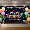 Фон для выхода на пенсию Многоцветный Текст Баннер для празднования выхода на пенсию Баннер для мероприятия по выходу на пенсию Праздничная гирлянда для семьи Пенсионера