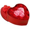 Подарочная коробка ко Дню матери: 11 мыльных цветов в форме роз в железной коробке в форме сердца