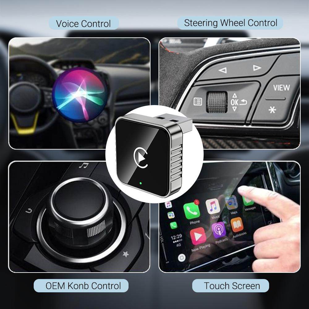 Беспроводной CarPlay Android Auto Мини Адаптер Бокс Smart Plug&Play WiFi Быстрое Подключение Универсальный Для Toyota NISSAN Kia VW SUBARU MAZDA