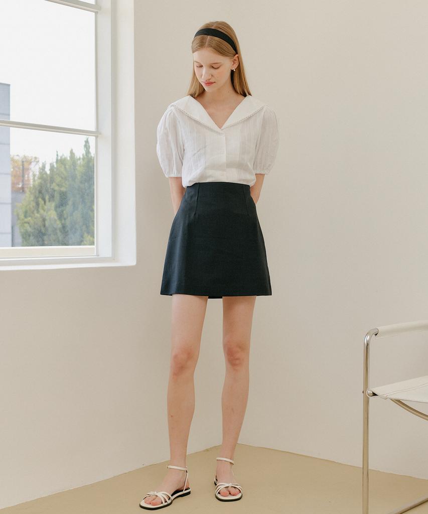 Yeoppe Line Basic Skirt_Black
