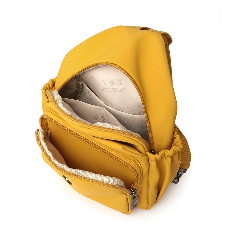 Multi-back Chest Bag Women's Multi-functional Backpack Lightweight Shoulder Bag