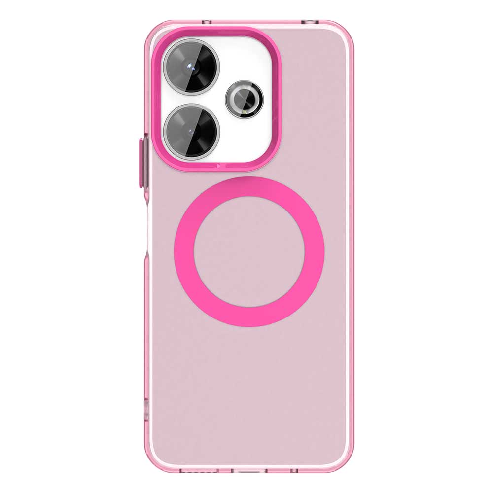 Матовый чехол Magsafe для телефона Xiaomi Redmi 13 5G 13 4G Note 13R Защитный чехол Магнитная беспроводная зарядка Ударопрочная задняя крышка