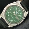 ВИНТАЖНЫЕ МУЖСКИЕ АВТОМАТИЧЕСКИЕ ЧАСЫ SEIKO 5 ЯПОНИЯ ЗЕЛЕНЫЙ ЦВЕТ ЦИФЕРБЛАТ a708771-1