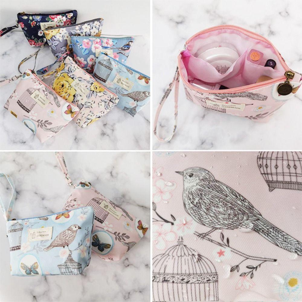 Pouch Flower Printing Beach Bag Women Clutch Bag Cosmetic Bags Toiletry Handbag Korean Storage Bags