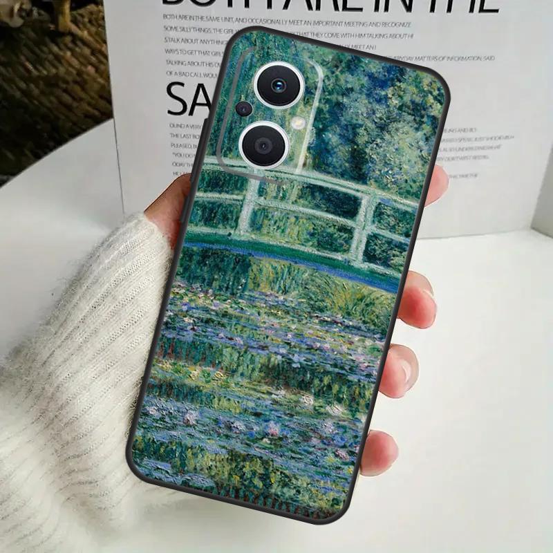 Чехол с рисунком Клода Моне для OPPO Reno 11F 10 Pro 4 5 6 7 8 Lite 4Z 5Z 8T OPPO Find X6 X5 Pro X2 X3 Neo Cover