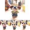 Cute Dog Plush Keychain Soft Pp Cotton 13cm Stuffed Animal Bag Charm Gift For Girls Kids