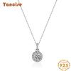 Tancise S925 Sterling Silver Moissanite Luxury Personality Pendant Necklace Women's Classic Tide Necklace Necklace Party Gift