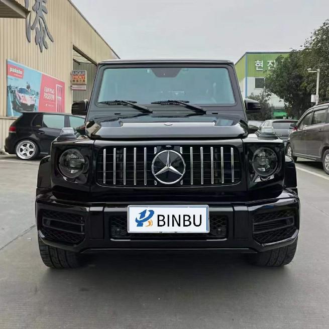 Совместимая решетка радиатора в стиле GT с вертикальными планками для Mercedes-Benz G-Class W463 Модели 2004-2018