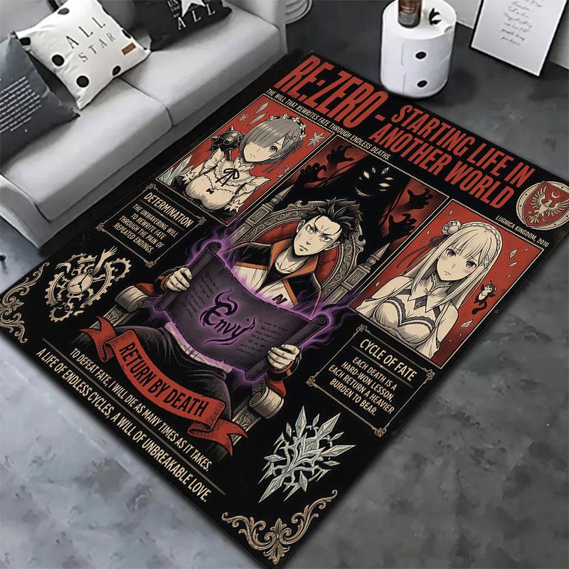 Re Zero Carpet Rug For Living Room Bedroom Home Sofa Decoration Kids Play Nonslip Floor Mat