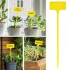 30 Pcs Plant Labels T-shape Plastic Waterproof Plant Tags Easy To Write Garden Markers for Outdoor Indoor Potted Plants Yard Patio