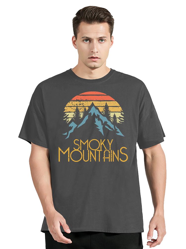 Smoky Mountains Hiking T-shirt Vintage Camping Funny T Shirt Harajuku Streetwear Tshirt Cotton O-neck Summer Unisex Tops Tees