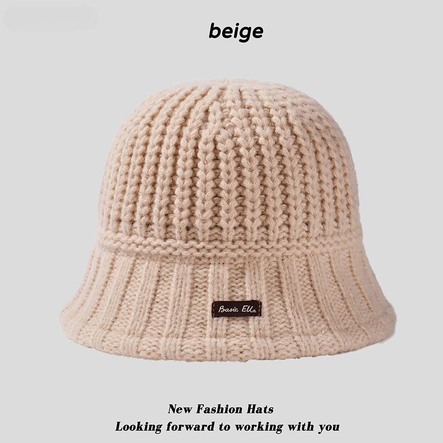 Корейская шапка рыбака осень/зима корейская толстая игла ретро вязаная шапка-тазик японская модная теплая шапка