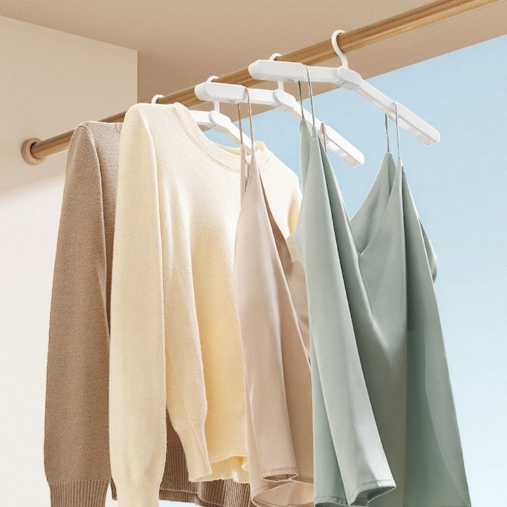 Expanded Foldable Clothes Hanger Mini Size Pant Clips Multi-functional Travel Hangers  For Home