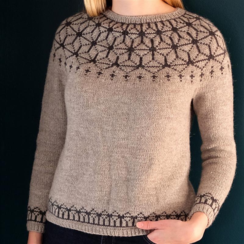 DAFIFY Женская мода повседневная осень-зима ромбовидный узор с длинным рукавом и круглым вырезом свитера