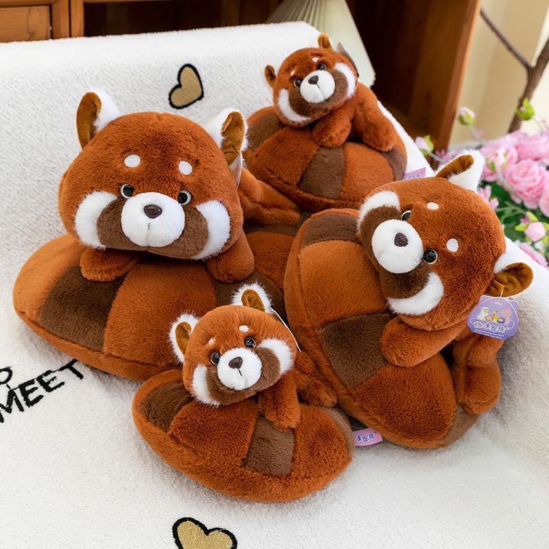 Creative New Donut Raccoon Plush Toy for Children Gift Room Decoration Ornament Red Panda Doll