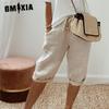 Women's Fashion Casual Solid Color Print High Waist Pants & Capris