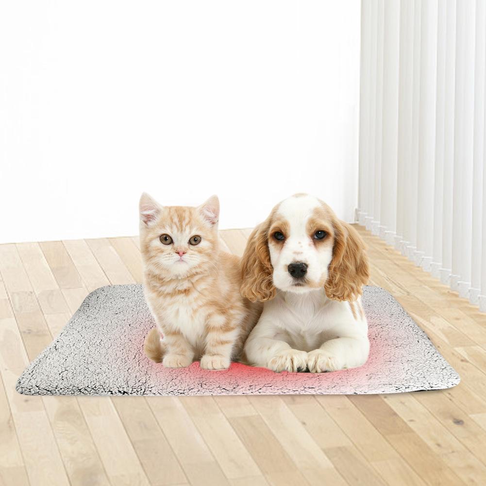 Pet Warming Pad Washable Cat Warmer Mat Comfortable Warm Thermal Pet Pad Soft Thickened Blanket Pad for Indoor Cats & Small Dogs