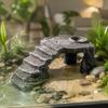 Sturdy Reptile Hiding Cave Decor Scenery Resin Cave Decor  Fish Tank Landscaping