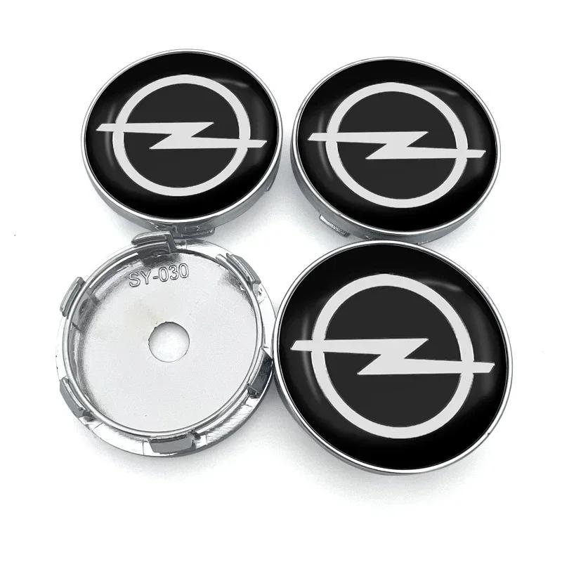 4pcs 60mm Car Wheel Center Hub Cap Rim Cover Emblem Stickers For Opel insignia Astra H G Antara vectra Vivaro corsa Accessories