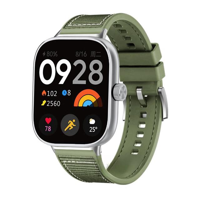 New Nylon Strap For Redmi Watch 4 Replaceable Bracelet Smartwatch Accessories For XiaoMi Band 8 Pro Silicone Wristband