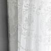 1 PC Embroidered White Tulle Curtain Popular Elegant European Design Nuan Series