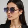 Новые солнцезащитные очки Leopard Head без оправы Trend Street солнцезащитные очки Joker Box женские солнцезащитные очки